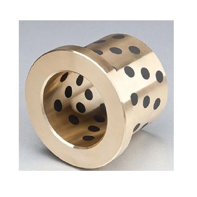 Flanged Bushes - 5x7x10 mm - Brass with Graphite Plug