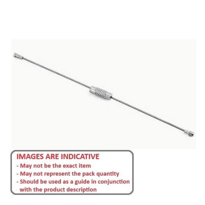 1038888 | CBLU200-0150-J --- Cable Cable and Accessories - 2x2 mm - Not Specified Miniature - Stainless Steel 303/304 Similar to A2, 18-8 HRB80