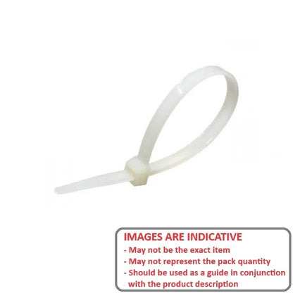 1212577 | CT-300-N-PK100 (100 Pcs) --- Cable Ties Cable and Accessories - 300x4.8 mm - Natural Standard - Plastic Cable Tie