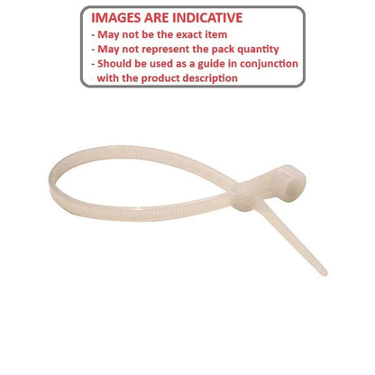 1202793 | CT-15MNRS (100 Pcs) --- Cable Ties Cable and Accessories - 177.8 - mm - Natural With Mounting Holes - Plastic Cable Tie