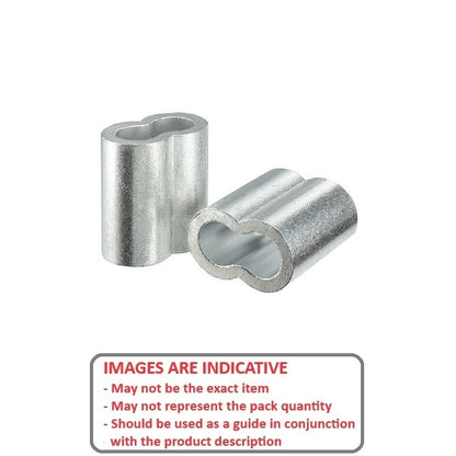 1056032 | LS-0476 (500 Pcs) --- Loop Sleeves Cable Attachments - 4.76 - mm - - - Zinc Plated Copper Attachment