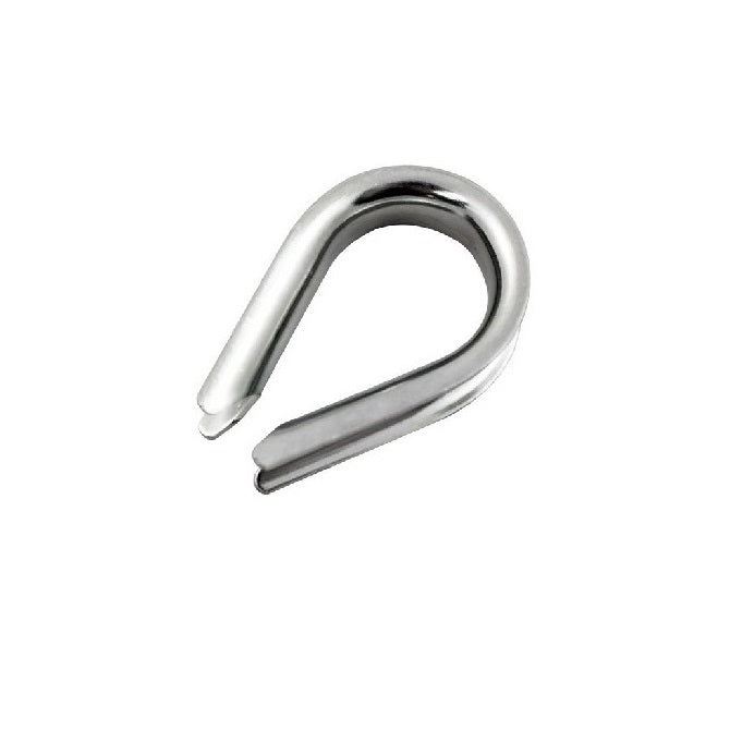 Thimbles Cable Attachments - 6.35x47.625x17.463 mm - Stainless Steel