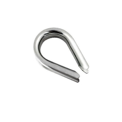 1056451 | TH-048 (25 Pcs) --- Thimbles Cable Attachments - 4.76x33.734x12.7 mm - Stainless Steel Attachment