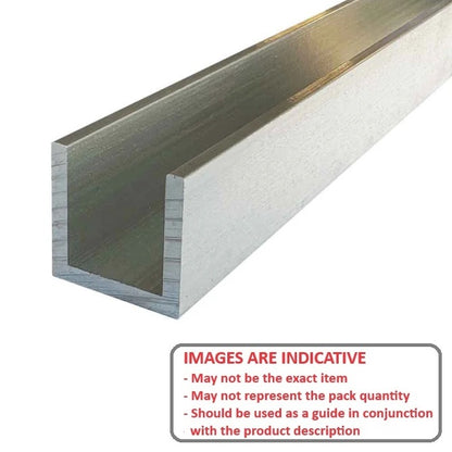 1096458 | CH-0120-0120-1995-A --- Aluminium Channel - 12x12x1995 mm - Aluminium