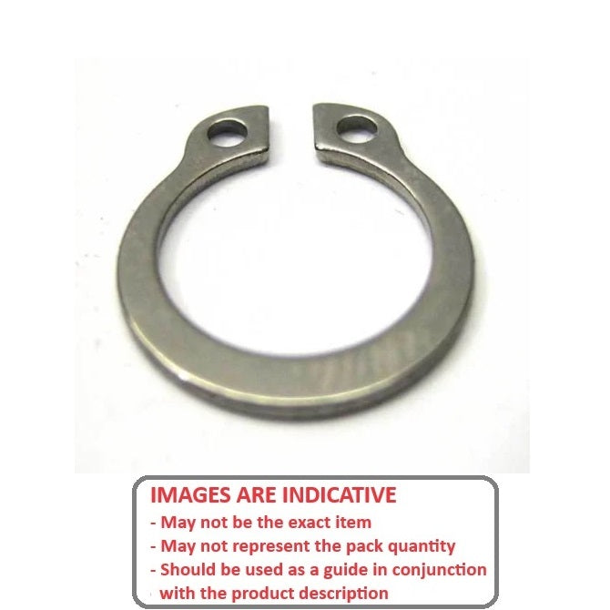 1041552 | CNG-00239-06-420-2 --- External Retaining Rings - 2.39x0.64 - - - Stainless Steel AISI 420C