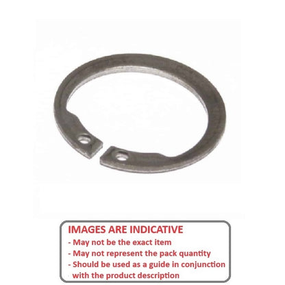 1128516 | CCE-02381-S15-V (125 Pcs) --- External Retaining Rings - 23.81x1.07x22.4 mm - Stainless Steel Grade PH15-7 Mo