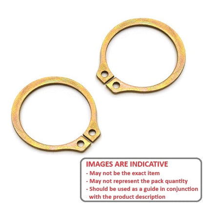 1048685 | CCE-00318-BZ --- External Retaining Rings - 3.18x0.25x2.97 mm - Zinc Plated Beryllium Copper