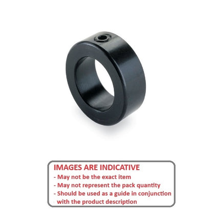 1140241 | COL-02858-044-16-CBO (Each) --- Shaft Collars - 28.575x44.45x15.9 mm Standard - Steel, Black Oxide Coated Collar