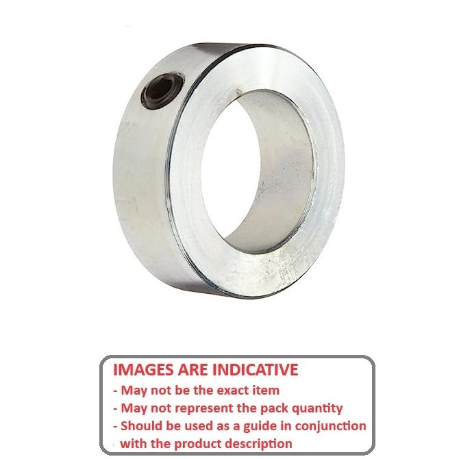 1080841 | COL-00800-018-18-ENP --- Shaft Collars - 8x18x10 mm - Steel - Electroless Nickel Plated