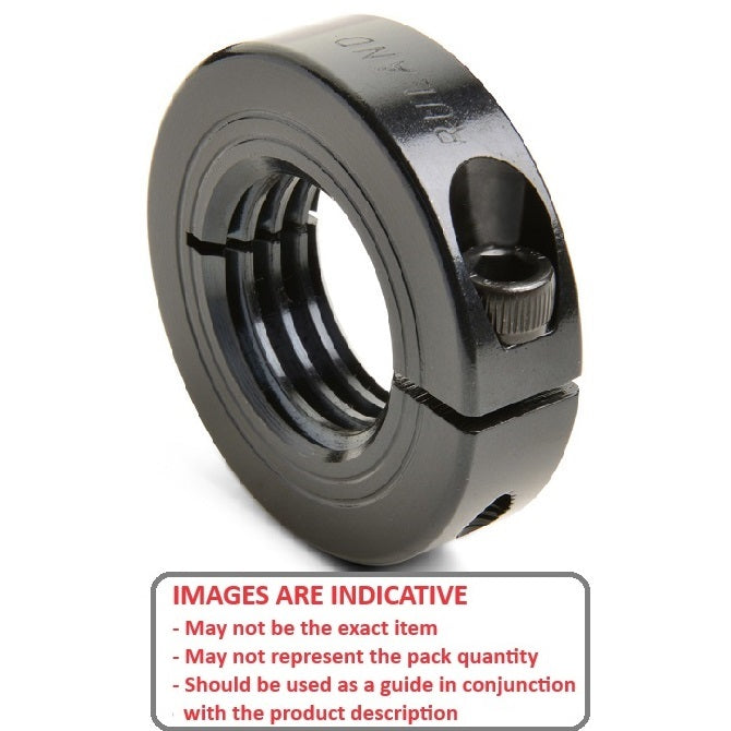 1140355 | COT-02858F-048-13-CS (Each) --- Threaded Collars - 1.1/8-12 UNF - 28.58mm - 47.625x12.7 mm Clamp Type - Steel Collar