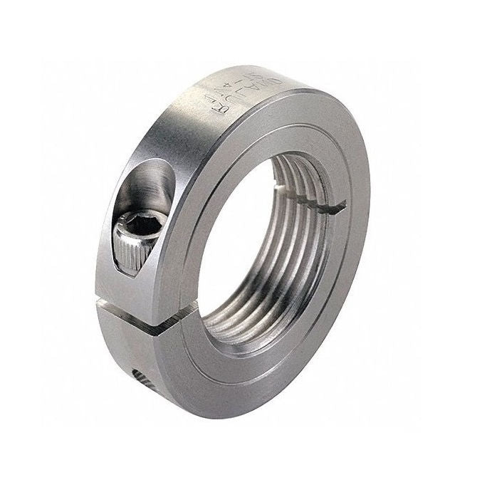 1129111 | COT-01905F-038-13-S3 (Each) --- Threaded Collars - 3/4-16 UNF - 19.05mm - 38.1x12.7 mm Clamp Type - Stainless Steel Collar