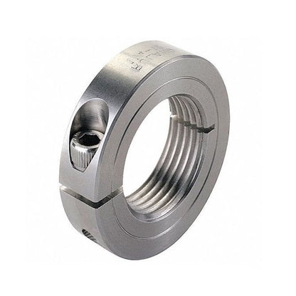 1129111 | COT-01905F-038-13-S3 (Each) --- Threaded Collars - 3/4-16 UNF - 19.05mm - 38.1x12.7 mm Clamp Type - Stainless Steel Collar