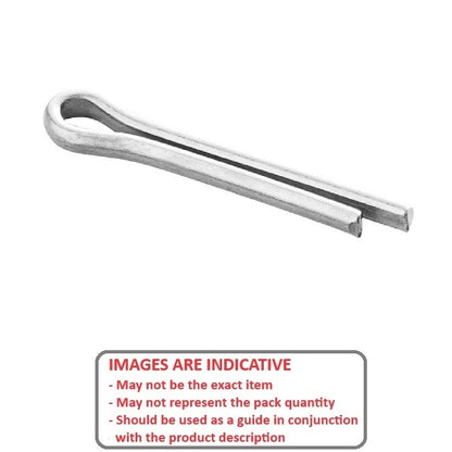1036065 | PC010-0250-C (50 Pcs) --- Split Pins - 1x25x0.9 mm Plain - Carbon Spring Steel Pin
