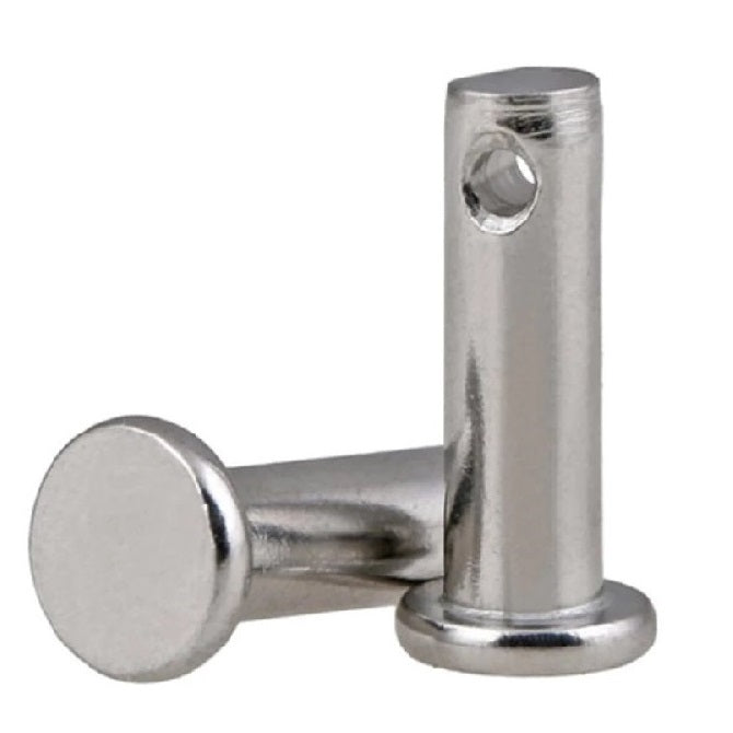 Clevis Pins - 6.35x25x28.58 mm - Stainless Steel 316 Similar to A4, 18-10 