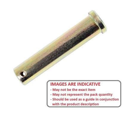 1106548 | CLP-143-0448-CZ --- Clevis Pins - 14.29x44.84x50.8 mm - Zinc Plated Low Carbon Steel