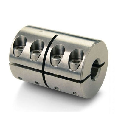 1100486 | CP-127K-127K-29-044-R1-3C --- Rigid Couplings - 12.700 - Keyed - Keyed 12.0 28.575 mm Clamp - Stainless Steel Coupling