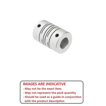 1042735 | CP-030-030-07-014-H-SL-AP-ECO (Each) --- Helical and Slit Couplings - 3x3x7.9 mm Standard - Anodized Aluminium Coupling