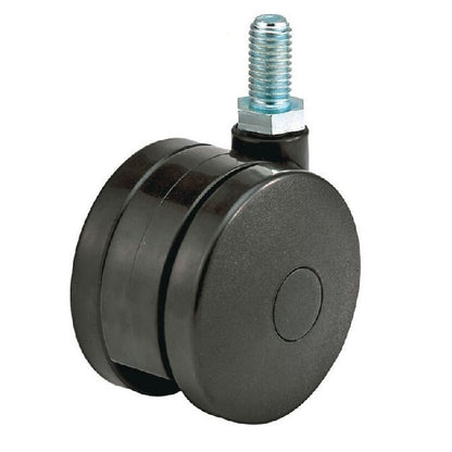 1161135 | WC437RS (2 Pcs) --- Stud Castors - 50.8 mm Swivel 34 Twin Wheel - Nylon Thread Castor