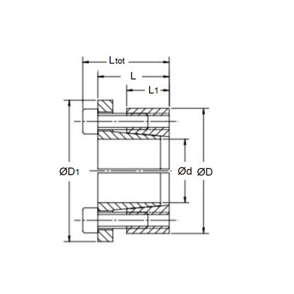 1091608 | PSV2010.1-10 --- Flanged Locking Assemblies - 10 x 16 29x31 mm