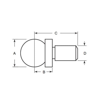 1046275 | BCHK-00318-S440 (Each) --- Checking Balls - 3.175x3.188x9.525 mm - Stainless Steel Ball