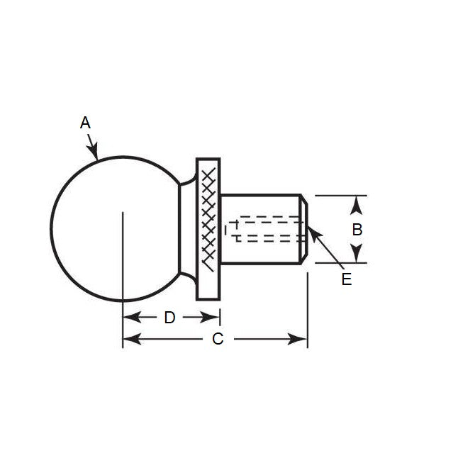 1100288 | BLTO-01270-CS-C2-D --- Tooling Balls - 12.7x7.938x23.876 mm Two Piece - Carbon Steel Ball