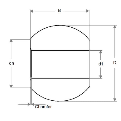 1075929 | BLB-00794-00300-SUJ (Each) --- Bored Balls - 7.938x3x6 mm - Chrome Steel Ball