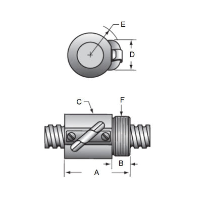 1115282 | AR-314RS (Each) --- Ball Circle Diameter 16.027 - 5.08 - 43.434