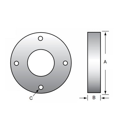 1121111 | AR-325RS (Each) --- Suits Nuts with Diameter 19.05 - 65.786 - 13.462