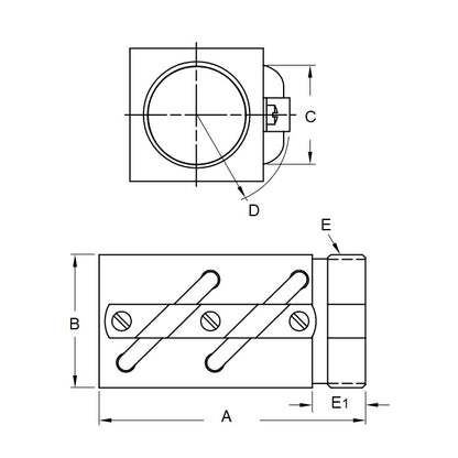 1225585 | TBS415RS --- Nuts Ballscrew - Type Preloaded - Square 16.03 - 5.08 Thomson Saginaw