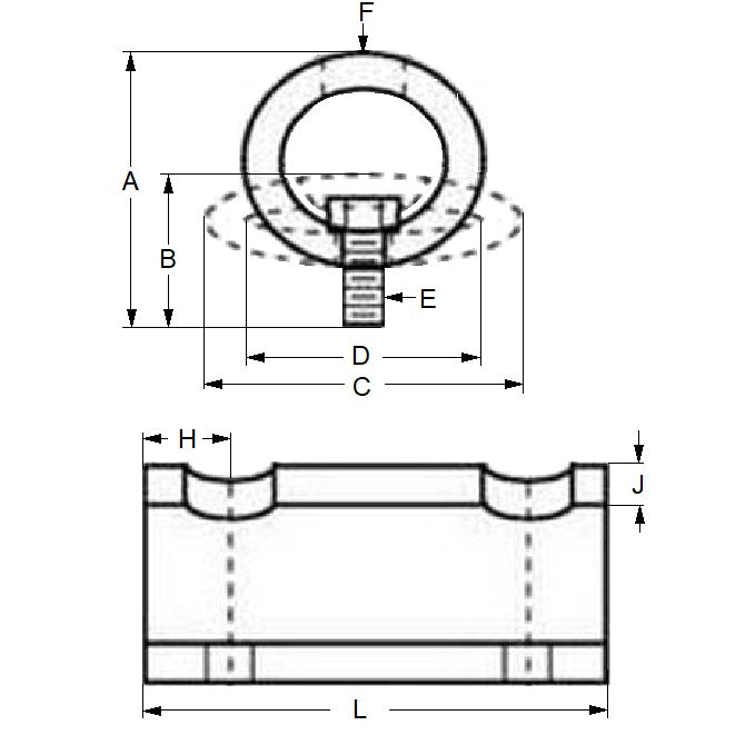 1199255 | TEB-5RS --- Radial Tube Bumpers - 152.4 mm - 700 Kg - 67.818 mm - Elastomer Bumper