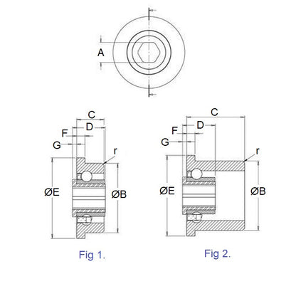 1094385 | CB-475-111H-18-6S (25 Pcs) --- Conveyor Bearings - 11.11x47.5x17.78 mm / 23.62 mm Single Row - Stainless Steel 316 Balls and Races Bearing