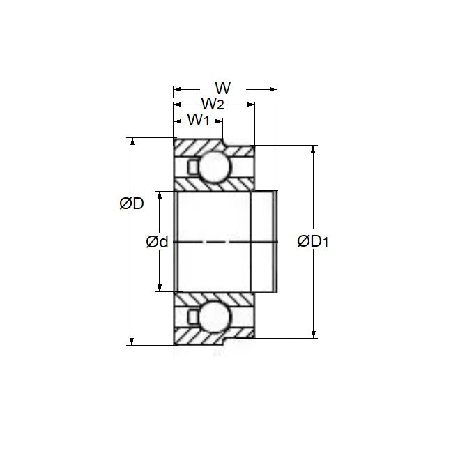 1046659 | SWR144-D106W-CSN-ZS-TO (Each) --- Dental Applications Bearings - 3.175 6.350 / 5.979 - 2.381/2.778
