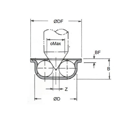 1001949 | C330 (10 Pcs) --- Pivot Bearings - 0.5x3.3x1.6 mm Flanged - Chrome Steel Bearing