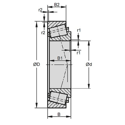 1198232 | HM218210 --- Tapered Roller Cup Bearings - 147x32.5 mm - HM218248 - Chrome Steel