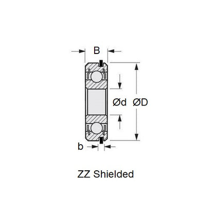 1170725 | 6313-Z-NR-C3 --- Single Row Ball Bearings - 65x140x33 mm - Chrome Steel SAE 52100