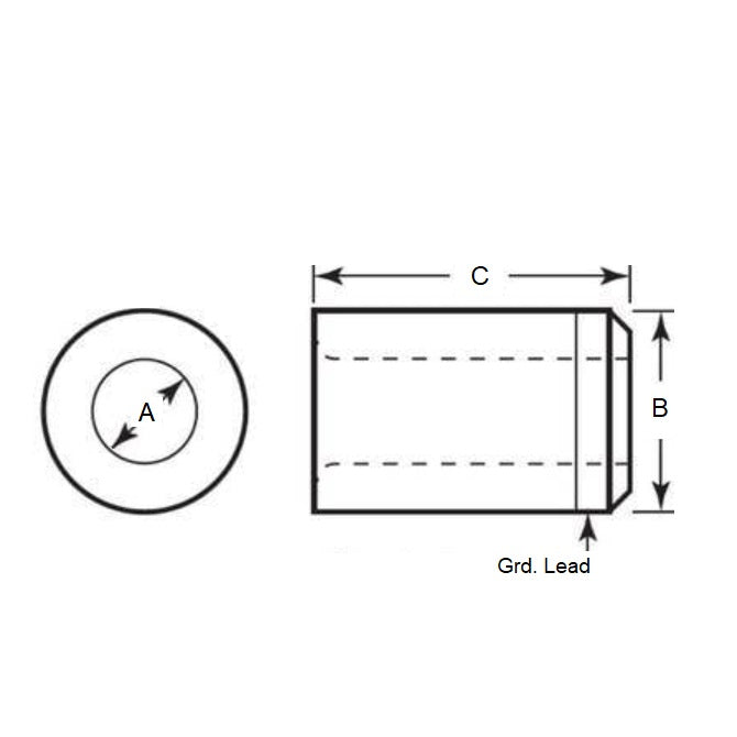 1100074 | BP0048-0127-0191-DT --- Drill Bushings - 12.7x4.763x19.05 mm Plain - Carbon Steel Bushing