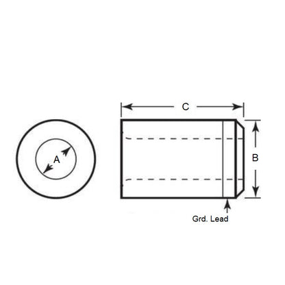 1100074 | BP0048-0127-0191-DT --- Drill Bushings - 12.7x4.763x19.05 mm Plain - Carbon Steel Bushing