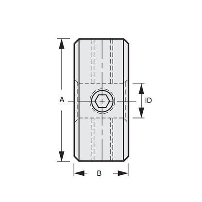 1075974 | CGW-0794-SCC-3 --- Gear Clamps - 7.938x6.35x6.35 mm Screw Type - Stainless Steel 303/304 Similar to A2, 18-8 HRB80 Clamp