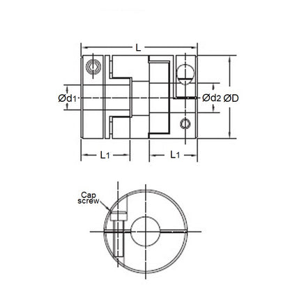1106547 | CP-SLV-J-OC-15 (5 Pcs) --- Oldham Clamp Style Couplings - Disk Only mm Suits Size 15 15 Disks - Acetal Coupling