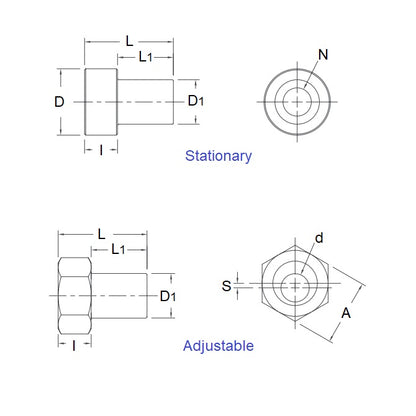 1045933 | DVAB3-ST-079-ADJ-303 --- Adaptor Bushings Dual Vee - Bushing Size 3 - 25.2x9.47 mm - Stainless Steel 303 Similar to A2, 304, 18-8