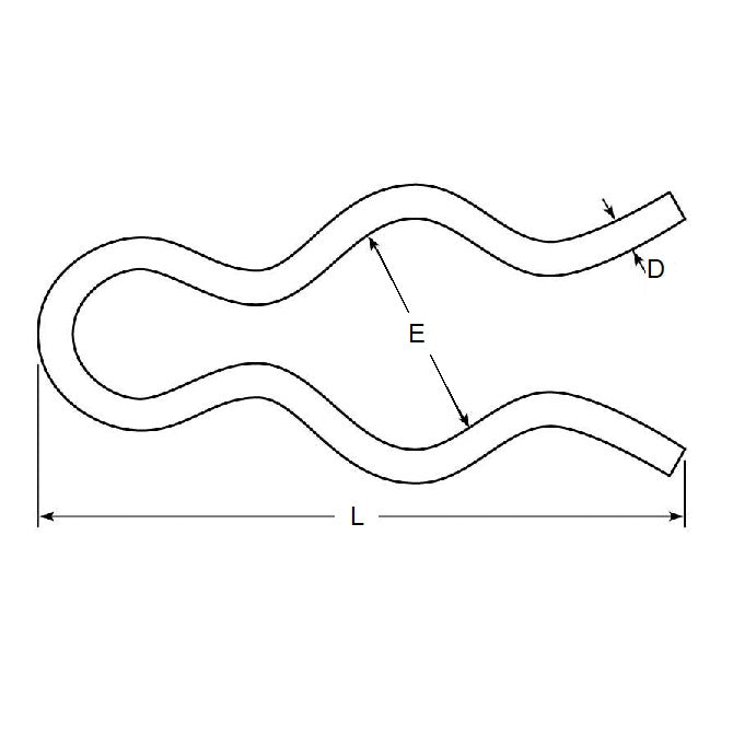 1050824 | HPE-040-08-012-C (5 Pcs) --- Hitch External Pins - 3.97x1.2x0.8 mm - Spring Wire, Oil-Tempered Pin
