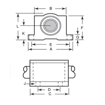1111480 | LCHP-0159-049-TSS --- Thomson Super Smart Housings Linear - 15.88 63.500 x 44.450 49.28 mm Pillow Block Closed