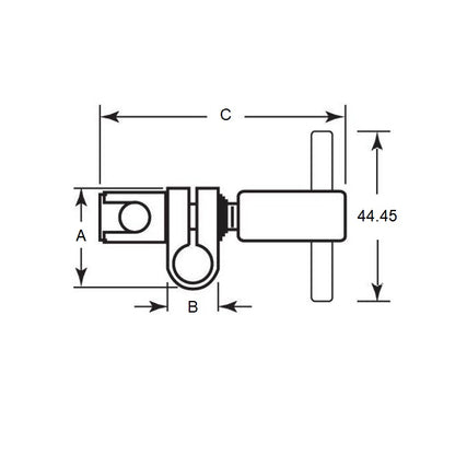1077844 | SJ-5TRS --- Swivel Joints - 7.94x7.94x24.606 mm Tee Handle