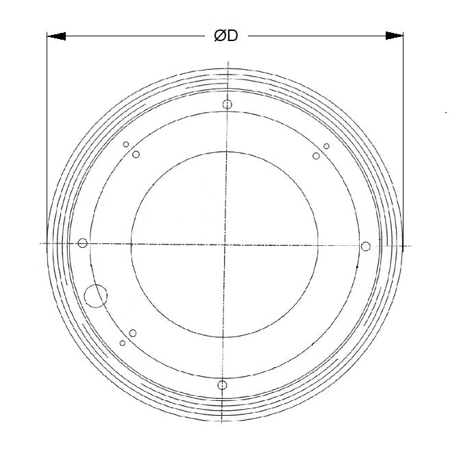 1208388 | LSB-230 --- Lazy Susan Bearings - 230x8 mm - 334 kg - Steel