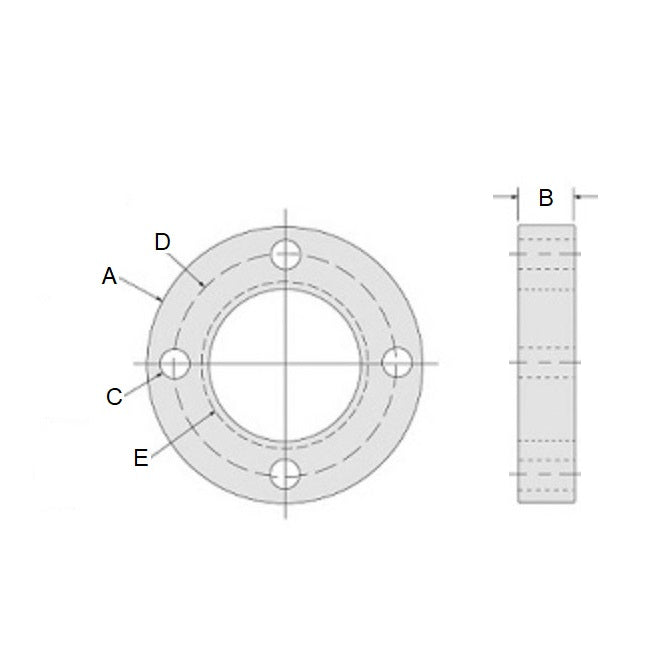 1083949 | HB250F-025 --- Nut Flanges Leadscrew - 9/16-18 UNF - 14.29mm - 40.64x6.35 mm For Acme Supernuts