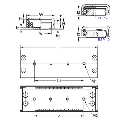 1089090 | BSP1025SL --- Linear Slides - 10x6x25 mm Non Recirculating Ball
