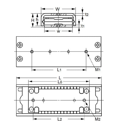 1106823 | BSR-1550SL (2 Pcs) --- Linear Slides - 15x8x50 mm Recirculating Ball