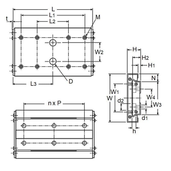 1078902 | BWU8-20 (10 Pcs) --- Linear Slides - 8x4x20 mm Clean Room