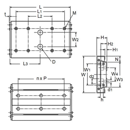 1078902 | BWU8-20 (10 Pcs) --- Linear Slides - 8x4x20 mm Clean Room