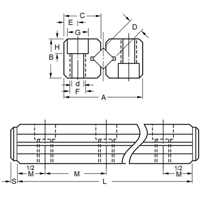 1082721 | DT1071RS --- Linear Slides - Number of Rollers 8 - 100x54.99 mm Cross Roller Rail